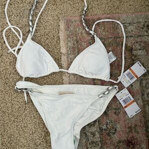 Michael Kors white bikini NEW WITH TAGS